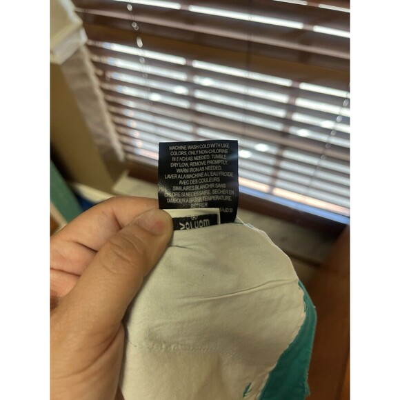 Volcom Women's size 0‎ / 24 Turquoise Teal Aqua Blue Chino Shorts Frochickie V5 - Picture 6 of 9